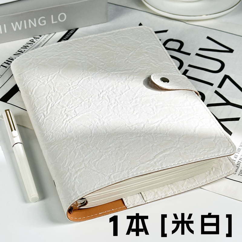 Cuaderno de cuaderno de hoja plegada a5 desmontable de alto valor de superficie cuaderno en blanco cuaderno de hoja interior sello de viaje sello