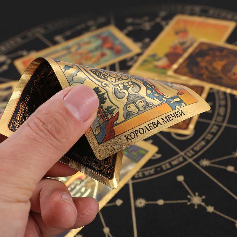 Gold Foil Tarot Card 4