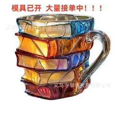 国境を越えた新しい人気Painted Book Mugカラーブックカップマグカップコーヒーカップ
