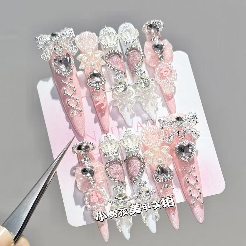 Mass-Produced Japanese-Style Y2K Spicy Girl and Boy Nail Art, Pure Handmade Wearable Nails, Removable Patches 928 Mass-Produced Japanese-Style Y2K Spicy Girl and Boy Nail Art, Pure Handmade Wearable Nails, Removable Patches 928