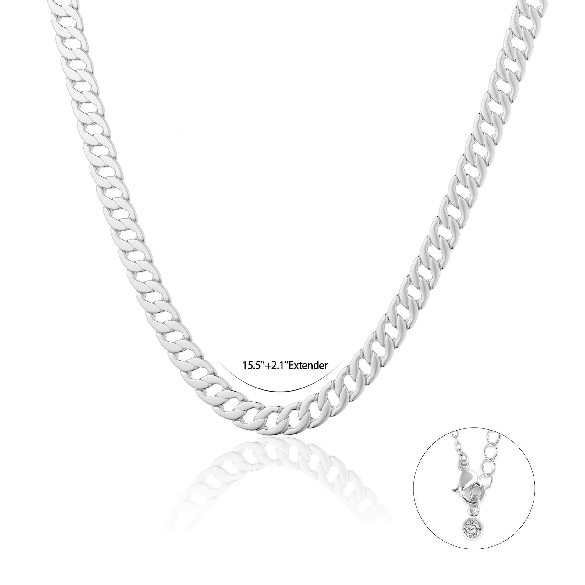 Cadena de eslabones cubanos para hombre y mujer en acero_voghion.com