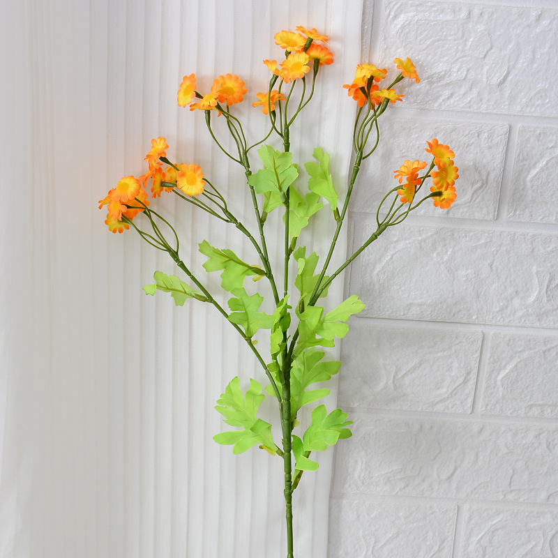 Simulación pequeña manzanilla pequeña margarita flor flor flor falsa flor flor flor flor de boda casa hotel de manzanilla flor de simulación mayorista