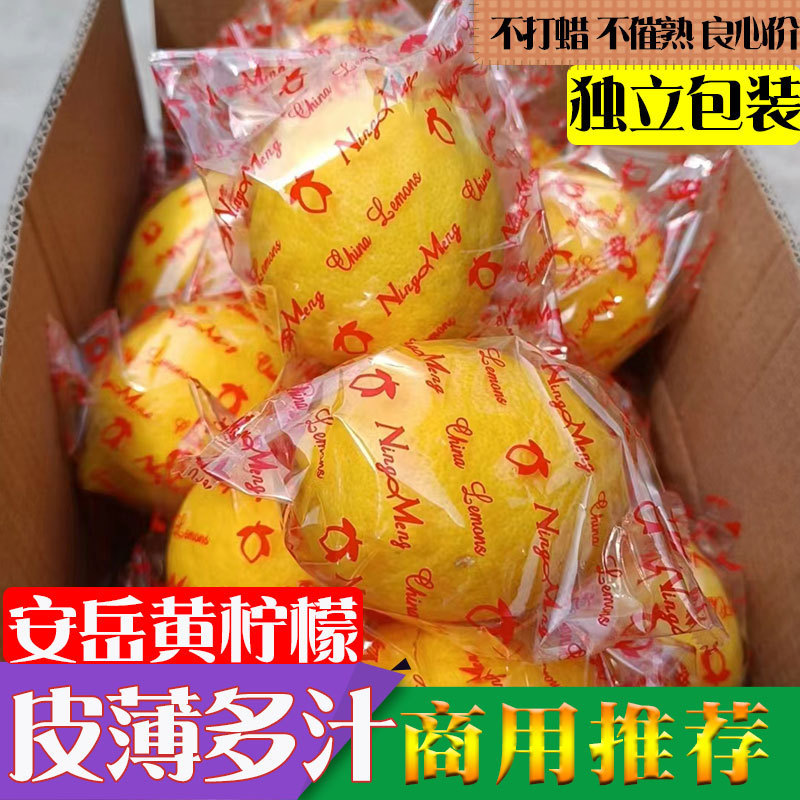 四川安岳イエローレモン、薄皮の新鮮な果実の皮、季節の全箱厳選された香水、甘いグリーンレモン、小さな金柑の特産品|undefined