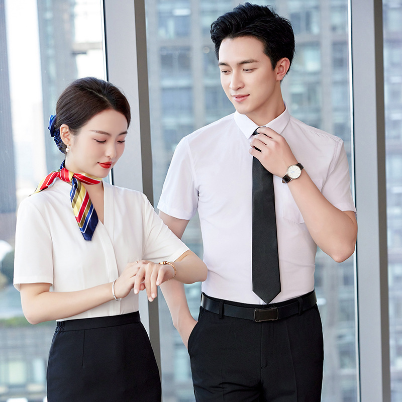 Professional summer elegant shirt for work