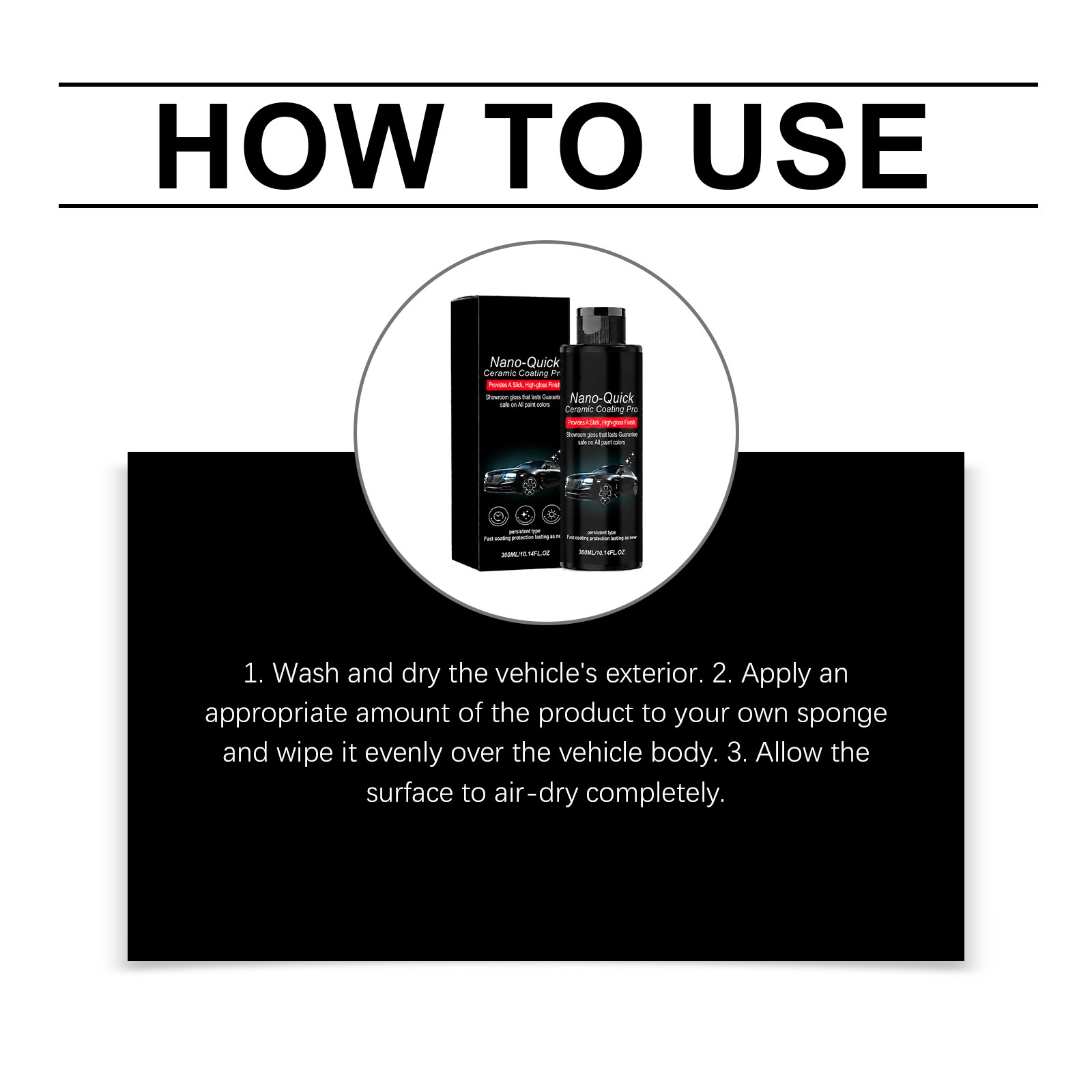 Automotive nano ceramic coating agent, car coating, polishing, cleaning, daily maintenance, stain removal, and brightening care product