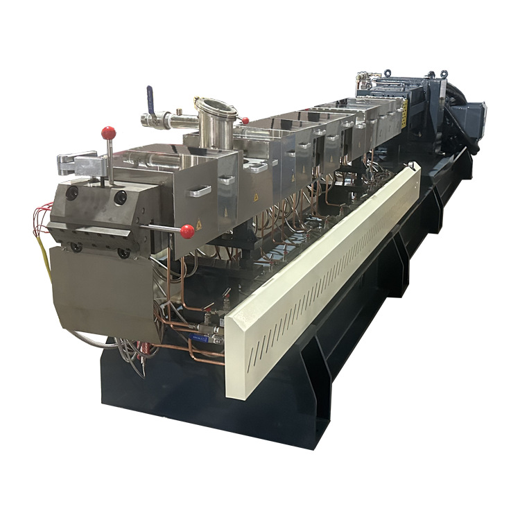 塑料PP造粒机 双螺杆AES脂肪醇聚氧乙烯醚硫酸钠造粒挤出机