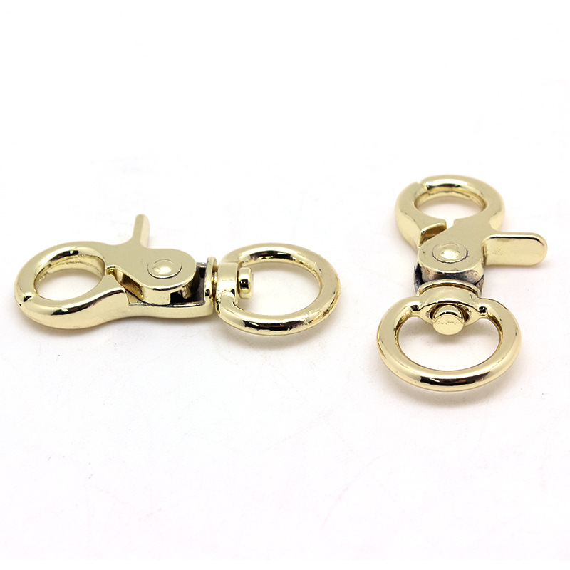 金色箱包钩扣/狗扣金属合金旋转连接扣五金箱包扣板扣
