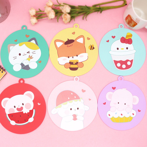 Kitchen insulation mat, cute coaster, cartoon bowl mat, silicone anti-scalding placemat, silicone tea coaster, household bowl and plate mat