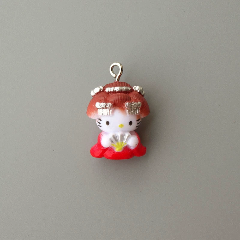 Hello Kitty, маленькая мини-фигура, подвеска, handmade