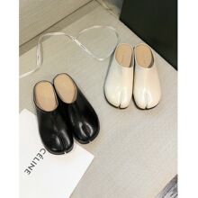 6099-3小众法式分趾包头拖一脚蹬穆勒鞋半拖鞋女夏外穿