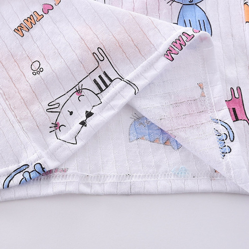 Children's vest summer pure cotton thin section for boys and girls baby breathable bottoming belly protection baby sleeveless vest wholesale