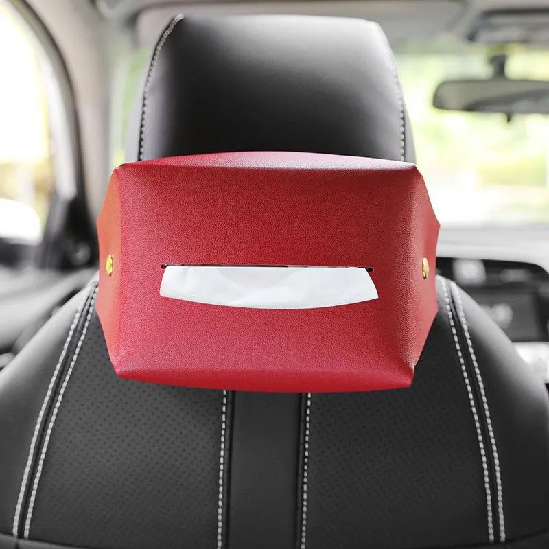 Caja de pañuelos de coche colgando caja de pañuelos de coche creativo bolsa de pañuelos de coche image 7