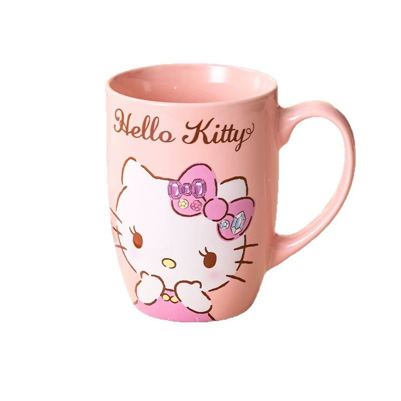 Большая керамическая кружка Sanrio с рисунком, дом, пара, креативная девушка, ценная керамическая кружка