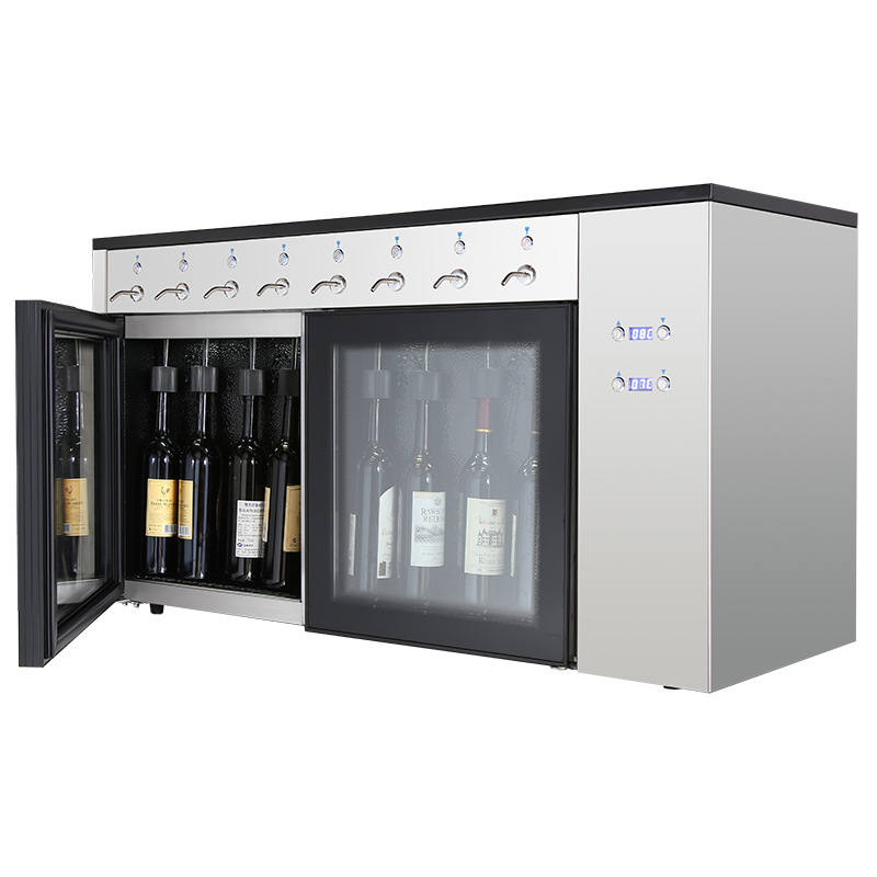 FUENTE fabricante dispensador de vino nitrógeno fresco-mantenimiento de vino dispensador cuantitativo vino automático de escritorio máquina de prueba de vino