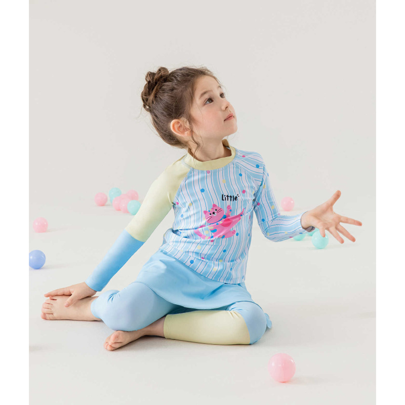 (Original Fabric) Girls Swimsuit Suit Quick-Drying Dopamine Summer (Original Fabric) Girls Swimsuit Suit Quick-Drying Dopamine Summer