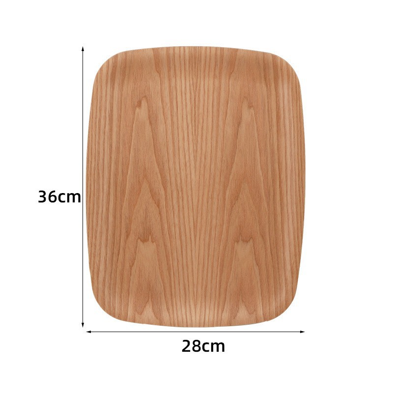 Paleta rectangular de sauce de agua, bandeja de estilo japonés personalizada, bandeja de madera de punto oeste, bandeja de madera personalizada, panadería