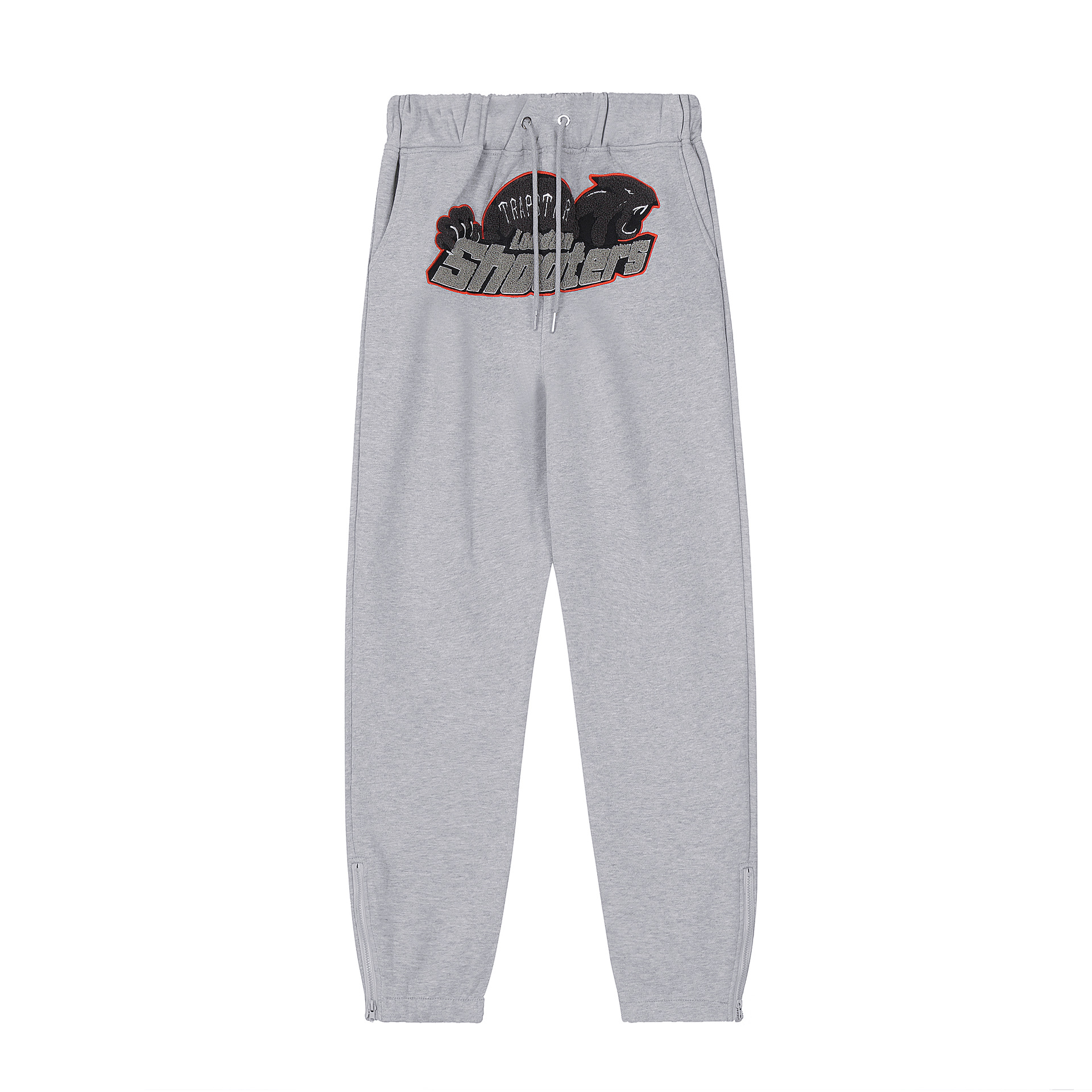 23ss otoño e invierno marca de moda europea y americana rojo y negro Tigre cabeza toalla bordado forrado de lana hombres y mujeres pareja traje casual al por mayor