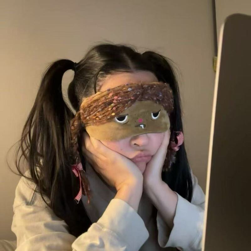 甜妹日系可爱卡通假发眼罩甜美少女心百搭新款睡眠午休甜美可爱|undefined