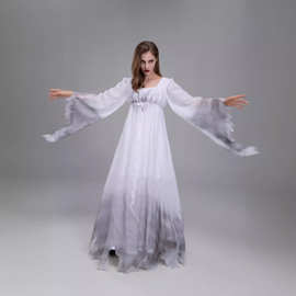 2023新款僵尸服恐怖鬼新娘演出服吸血鬼角色扮演化装舞会演出服装