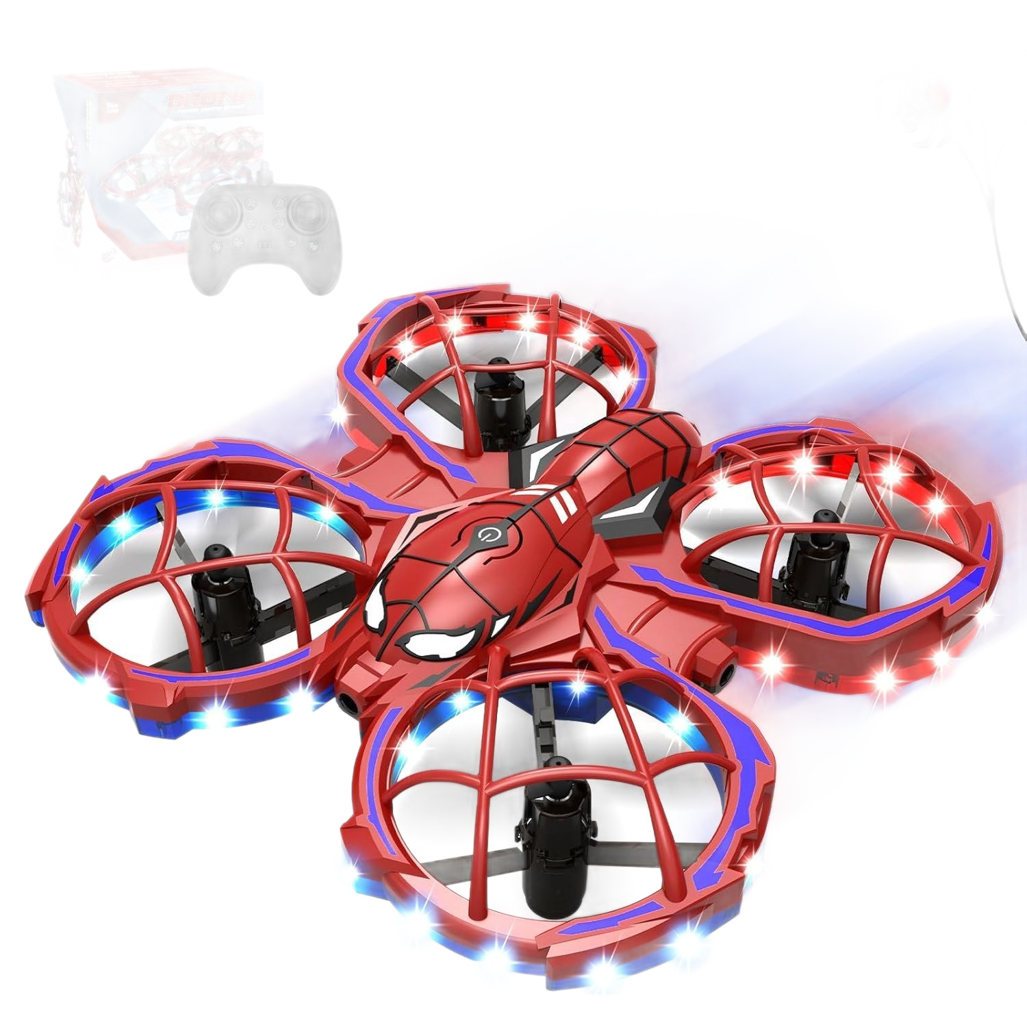 avión de araña de control remoto transfronterizo de altitud fija acrobacias de vehículo de control remoto de inducción voladora de luces coloridas juguetes de aviones no tripulados