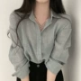 韩国防晒长袖翻领衬衫