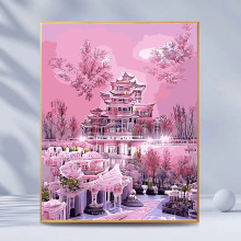 风景 人物 景点人物山水画diy数字油画解压排压必选手绘装饰画DIY