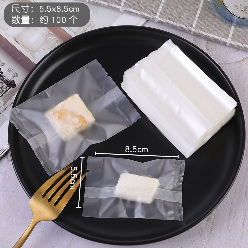 Bolsa de embalaje crujiente de copo de nieve inglesa esmerilada gruesa Bolsa de galletas de azufaifa de leche Bolsa de sellado de galletas de caramelo para hornear al por mayor