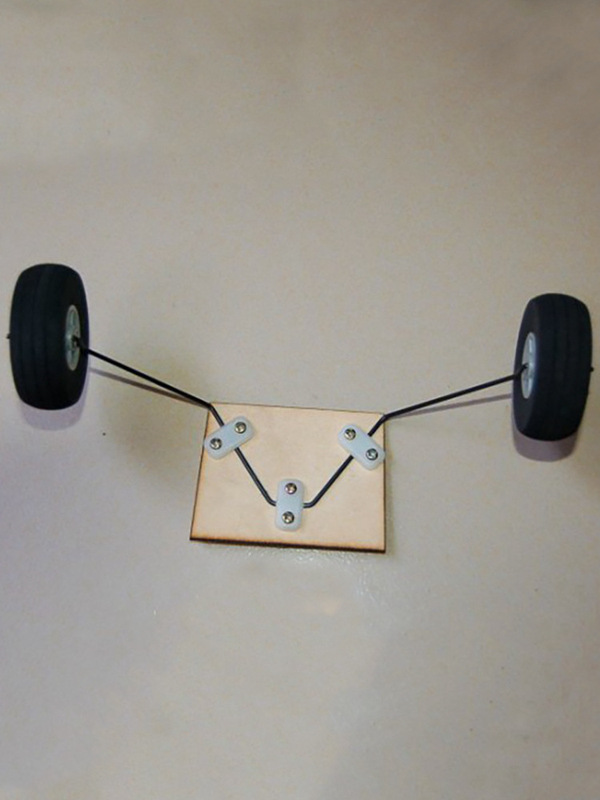 Large Toy Remote Control Aircraft Model Fixed-Wing Model Landing Gear 109 J3 Black Steel Wire Rear Three-Point Tail Wheel