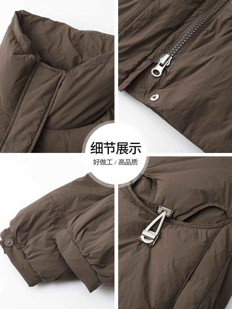 Plus Size Loose Casual Mid-Length down Jacket, Cold-Proof, Warm, Slimming Look, Casual, Versatile, Light, Fashionable and Versatile