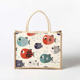 可爱ins便当包手提袋上班装饭盒大容量带饭午餐袋帆布肩包定制