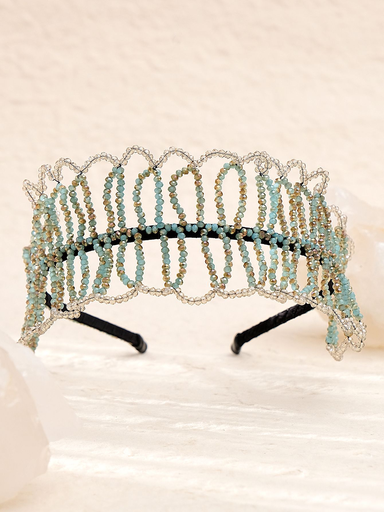Japanese Style Flower Artificial Crystal Hair Band display picture 7