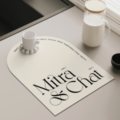 Kitchen water-absorbing bar top tableware drying mat faucet drip mat kitchen sink scrubbing table diatomaceous earth floor mat