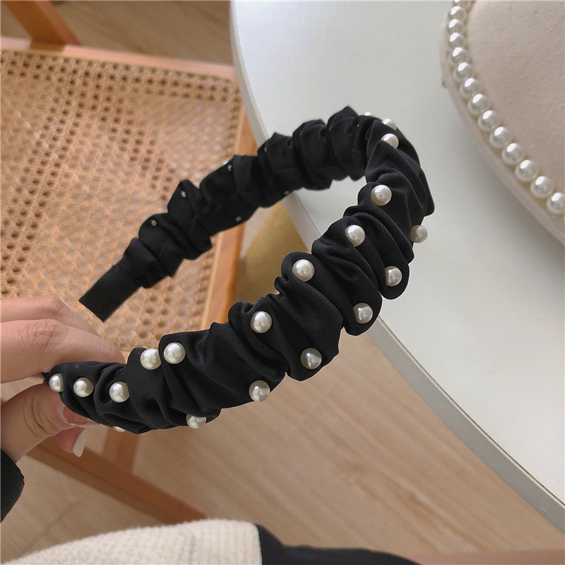 新しいレトロなラインストーンツイストヘッドバンド、ハイエンドでエレガントなヘッドバンド、ヘアピン、女性用インターネットセレブスタイルのつば広ヘアプレス洗顔フープ|undefined