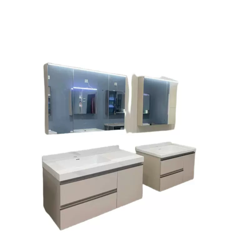 浴室柜陶瓷一体盆卫生间洗手盆天空铝不锈钢组合岩板洗脸盆极简