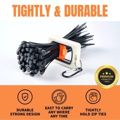 国境を越えたアマゾン爆品夜光結束バンド整理器角型結束バンド収納器蛍光携帯金物工具