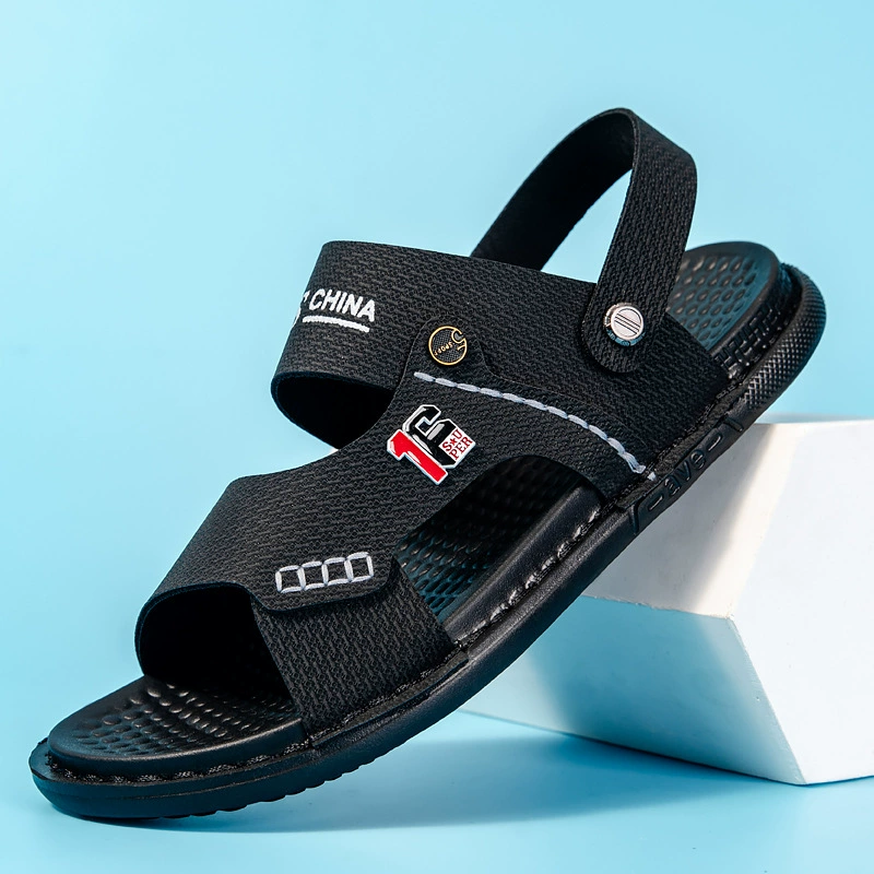 Летние пляжные сандалии Мужское вождение педали повседневная обувь на открытом воздухе, легкие дикие тапочки пляжная обувь