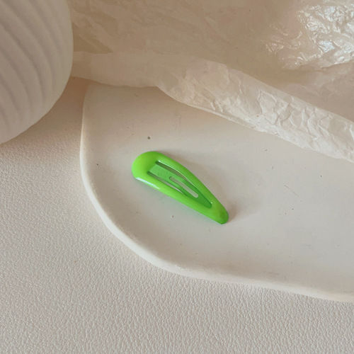 y2k dopamine glow-in-the-dark water drop mini hair clip child hair accessories baby baby colorful bb hair clip
