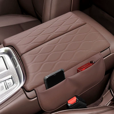 Armrest box pad pad to increase the height of - tank-700-coffee-color