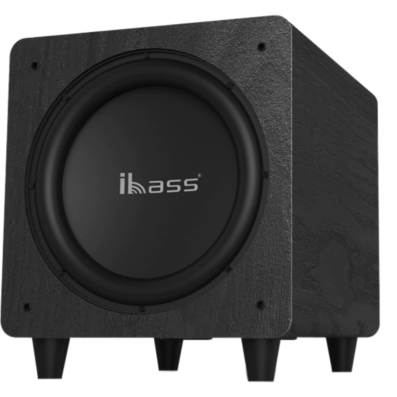 Ibass10-дюймовый активный стерео сабвуфер с настенным усилителем мощности Echo Книжная полка 2,0 компьютер ТВ динамик