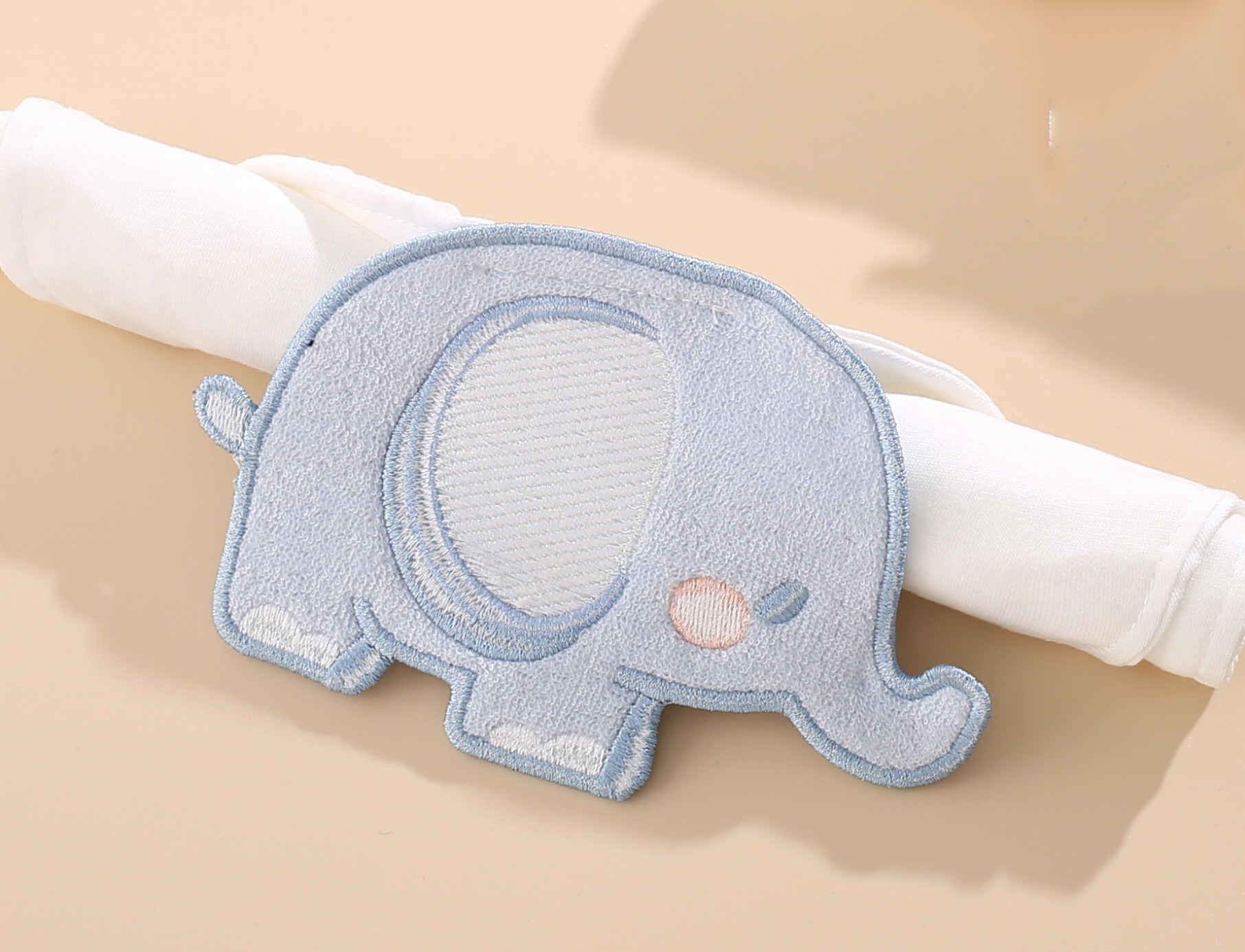 Blue elephant small size four layers (0-1 years old/19*26cm)