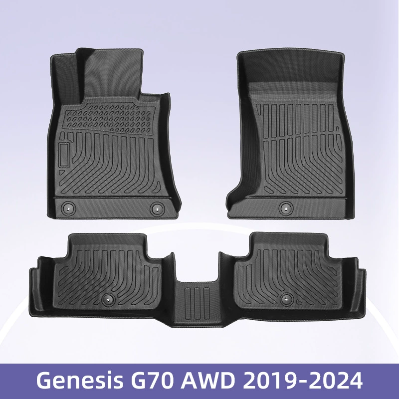 Европа для Genesis G70AWD 2019-2024 Топливное 3D всепогодное TPE Автомобильные ножные коврики