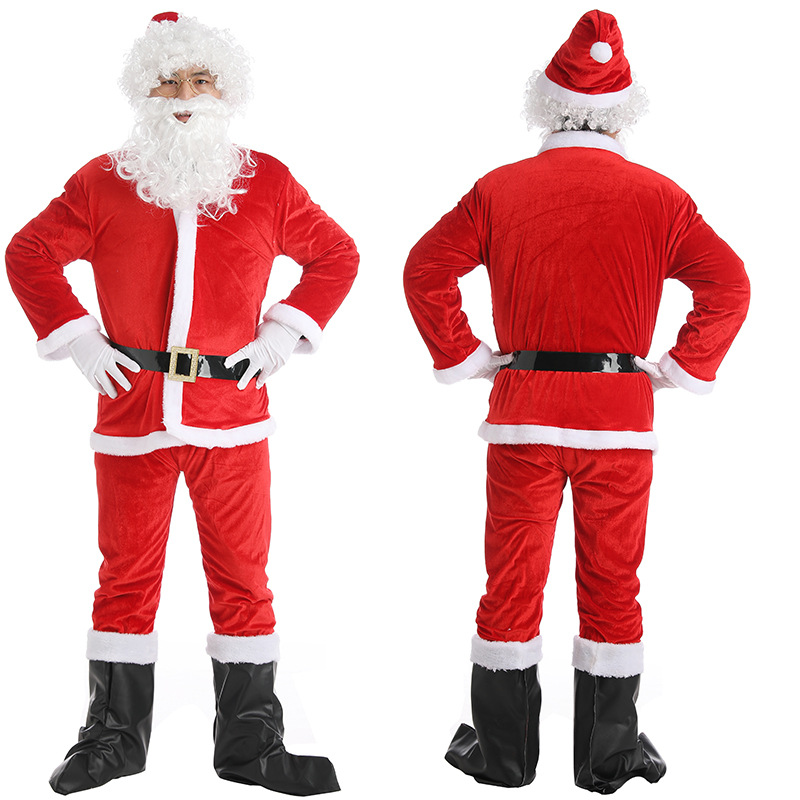 Christmas Costume Men's And Women's Clothing Full Set Performance