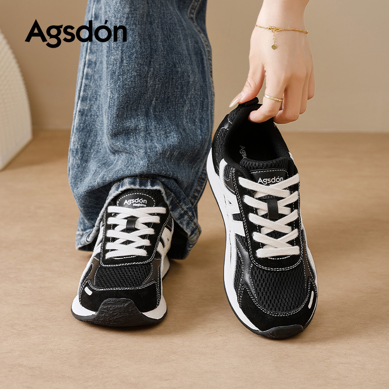 Zapatos rojos Aegam de Auge Shi Deng 2025 nuevos zapatos de entrenamiento ligeros de otoño zapatos deportivos casuales de papá