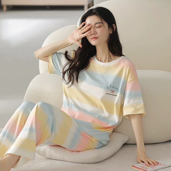 D.M-168 short and long colorful stripes