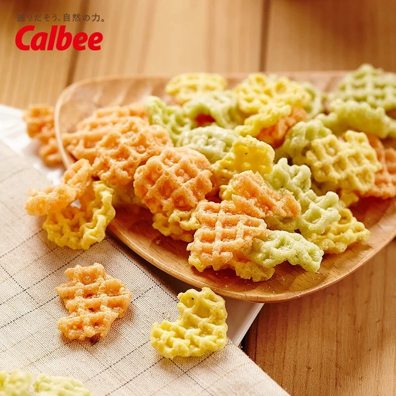 Японская импортированная Calbee сердцевидные овощные дольки 4 последовательные пакетики 40 г/полоса маленькая закуска сеть красная закуска пища