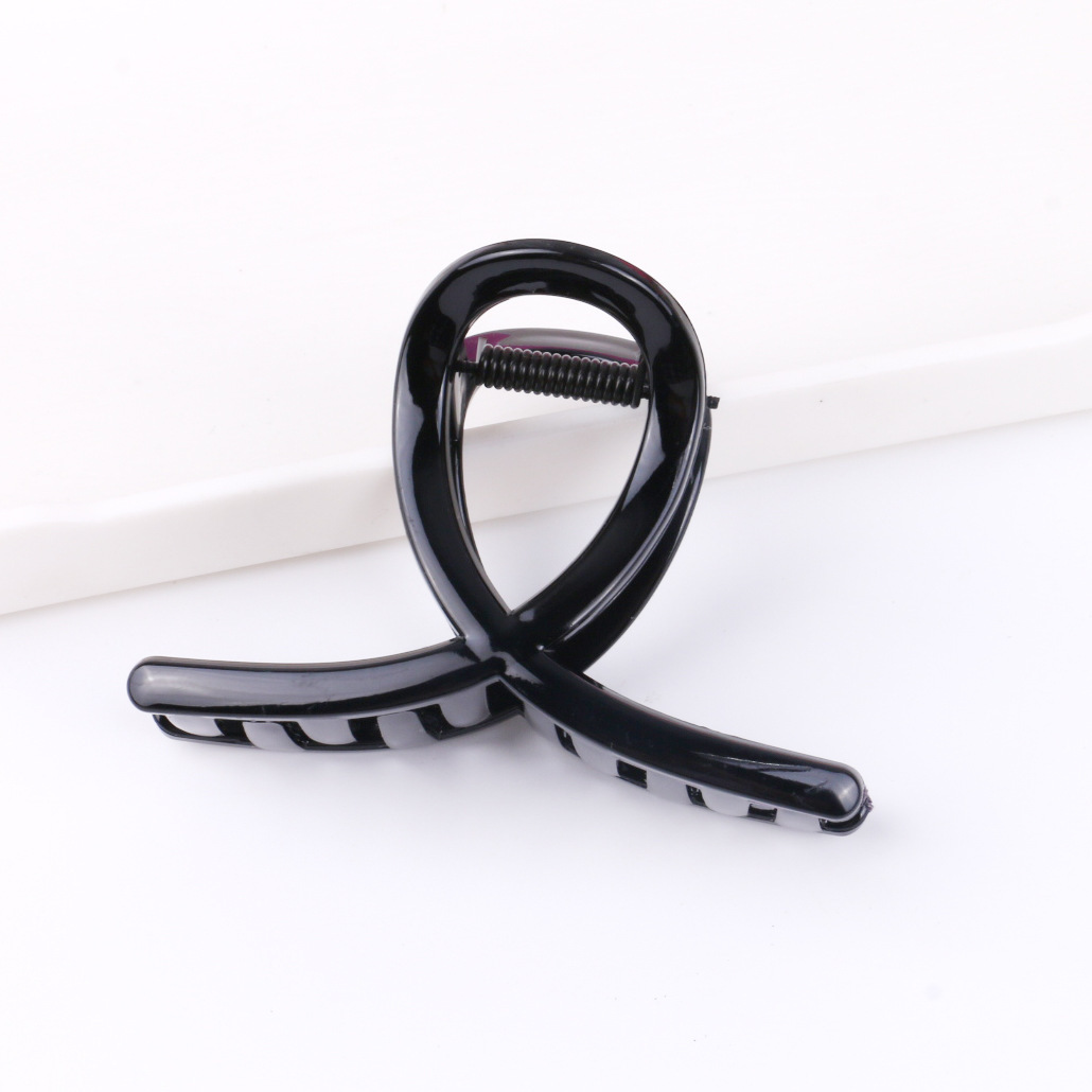 Black Grip Hair Clips Large Medium Small Handmade DIY Hair Barrettes Simple Versatile Back Head Bun Shark Clips Wholesale