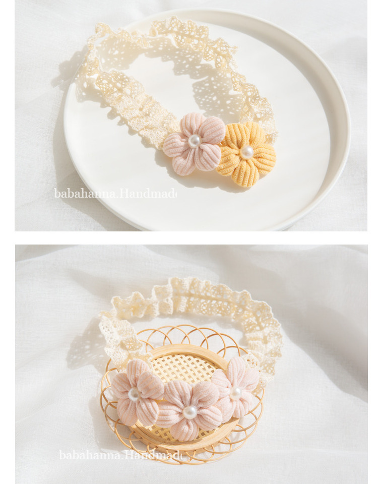 Kid's Cute Flower Polyester Hair Band display picture 6