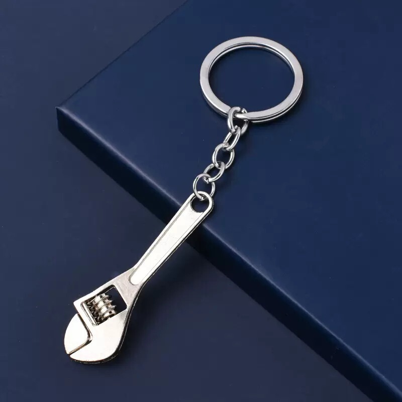 手作り DIY クリエイティブキーホルダーバッグペンダント巻尺コンパス温度計栓抜きレンチサイコロブラックエイト|undefined