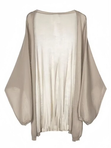 [Douyin loose large size] Korean medium and long sleeve knitted sunscreen shirt loose all-matching cardigan shawl top