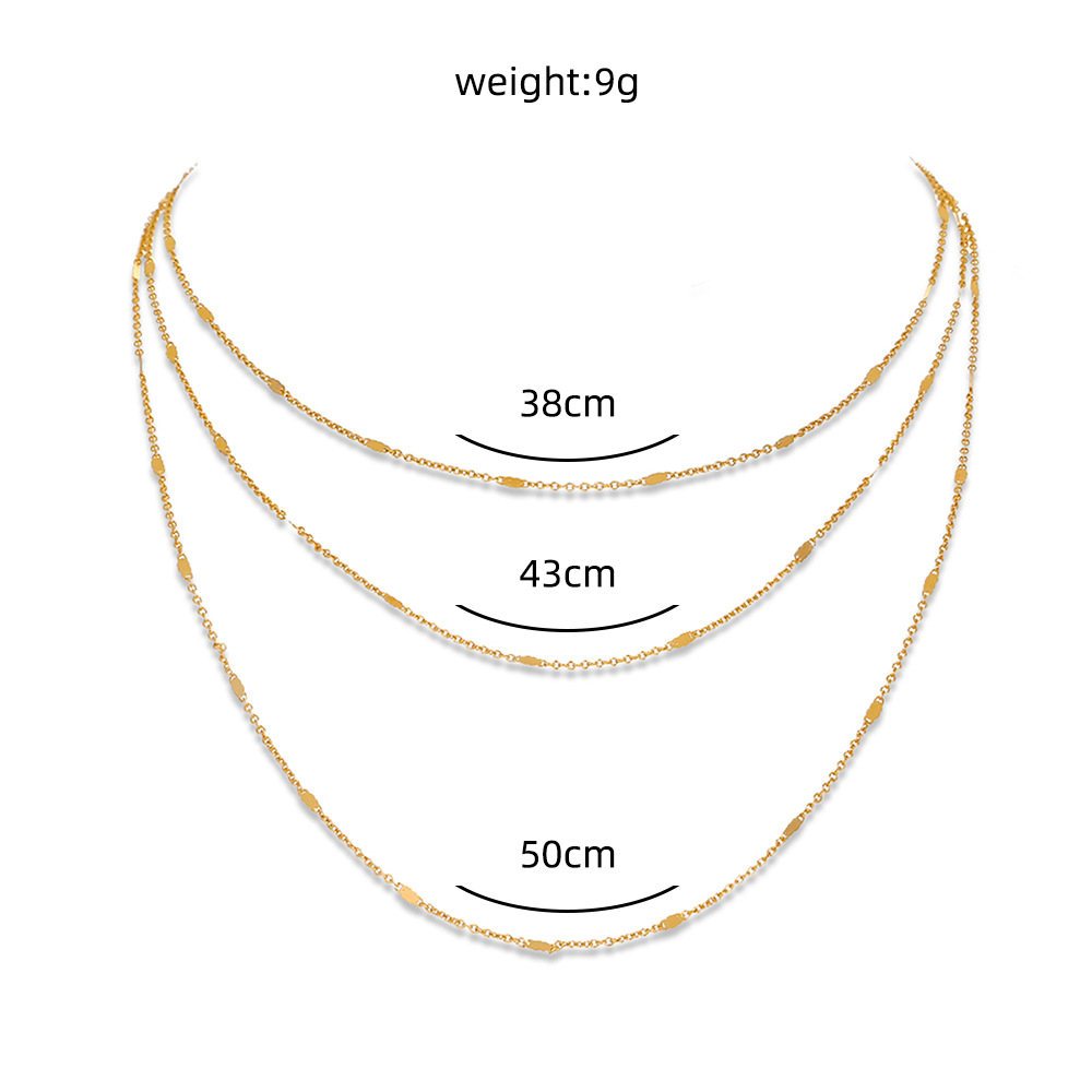 2021 Simple Multi-layer Necklace Female Fashion Necklace display picture 1